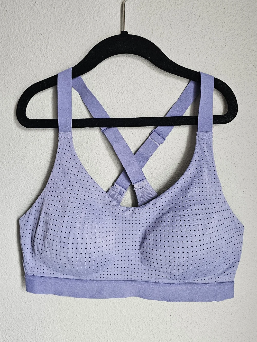 Victoria's Secret Lightweight Mesh Sports Bra Velvet Morning Blue 32C - Picture 2 of 5